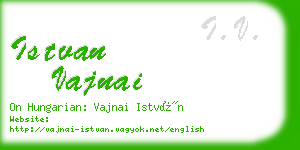 istvan vajnai business card